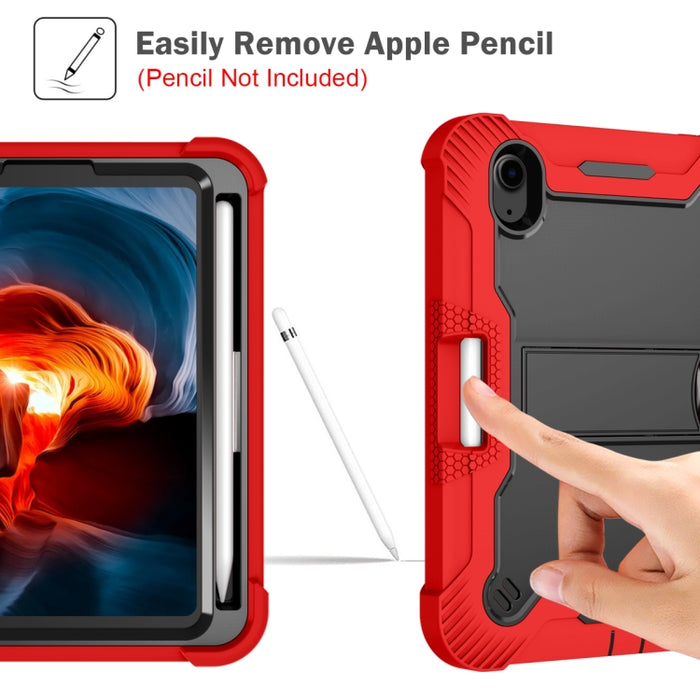 Funda protectora a prueba de golpes de silicona + PC con soporte