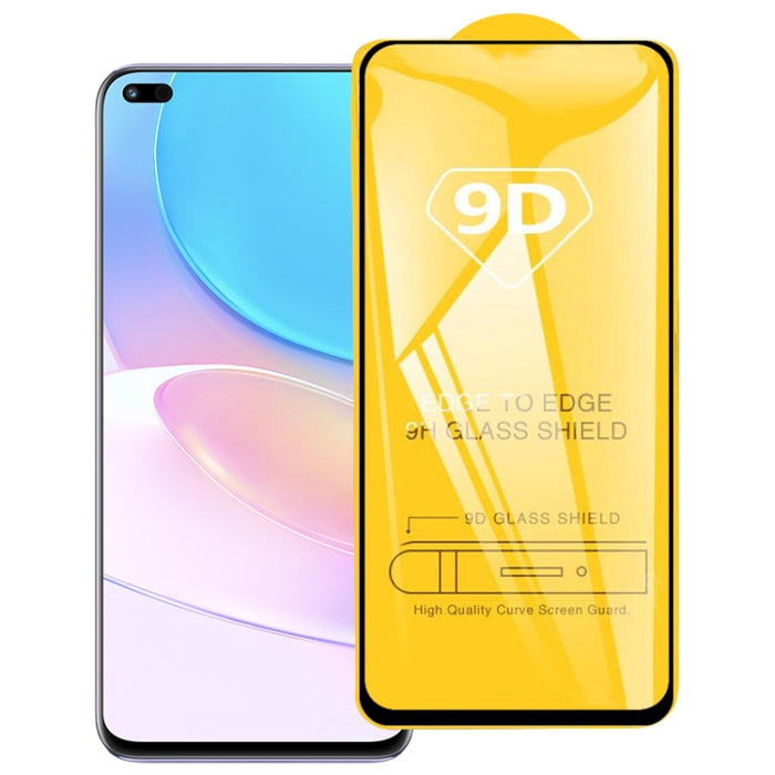 Película de vidrio templado de pantalla completa con pegamento completo 9D, For Huawei nova 8i, For Huawei Maimang 10 SE, For Honor X20, For Xiaomi Redmi 10 (1 PC), For Samsung Galaxy A03s (1 PC)