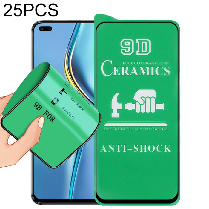 Película de cerámica con pegamento completo de pantalla completa 25 PCS 9D, For Samsung Galaxy A31s (25 PCS), For Xiaomi Redmi 8 (25 PCS), For Samsung Galaxy A52s 5G (25 PCS), For Xiaomi Redmi 9A / 9A Sport / 9C / 9C NFC / Poco C31 / 9 Acitv (25 PCS)  ...