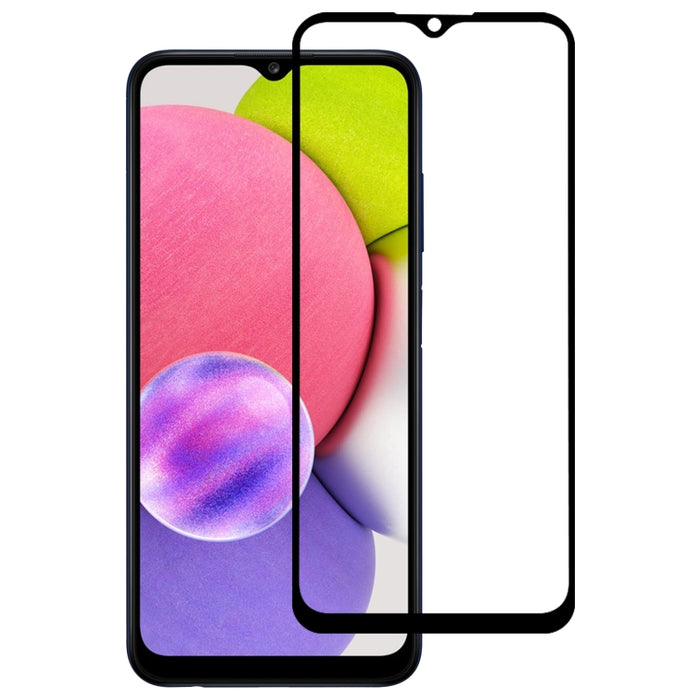 Pegamento completo Protector de pantalla de cubierta completa Película de vidrio templado, For Samsung Galaxy A03s(1 PC), For Samsung Galaxy A31s(1 PC), For Samsung Galaxy A52s 5G(1 PC), For Xiaomi Redmi 10(1 PC)