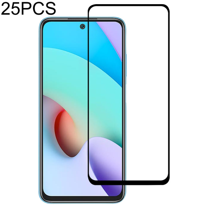 25 PCS Pegamento completo Protector de pantalla de cubierta completa Película de vidrio templado, For Samsung Galaxy A03s(25 PCS), For Samsung Galaxy A31s(25 PCS), For Samsung Galaxy A52s 5G(25 PCS), For Xiaomi Redmi 10 (25 PCS)