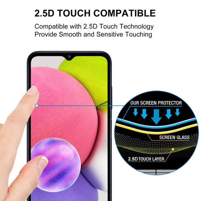 25 PCS Pegamento completo Protector de pantalla de cubierta completa Película de vidrio templado, For Samsung Galaxy A03s(25 PCS), For Samsung Galaxy A31s(25 PCS), For Samsung Galaxy A52s 5G(25 PCS), For Xiaomi Redmi 10 (25 PCS)