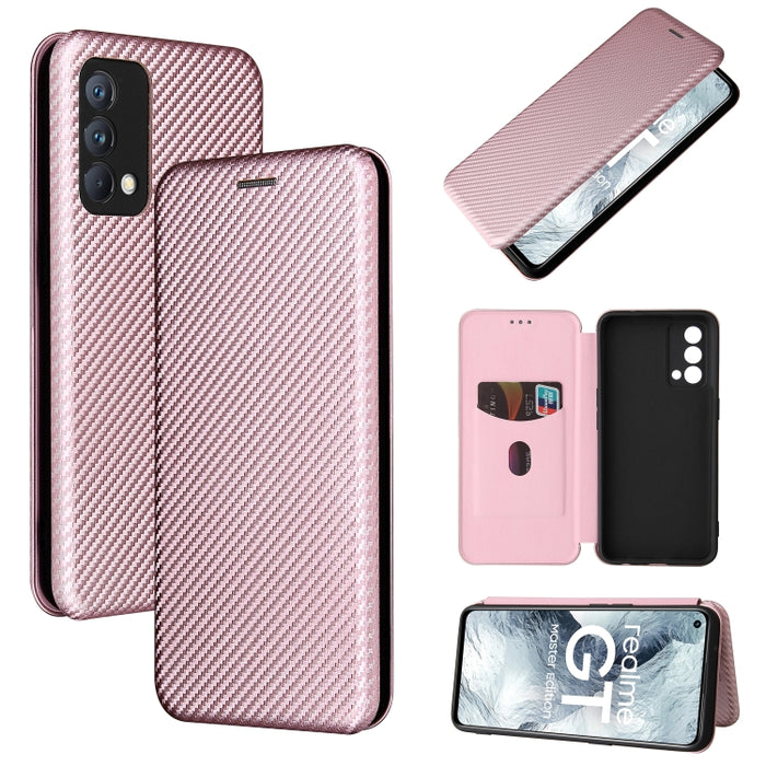 Textura de fibra de carbono Flip horizontal magnético TPU + PC + Funda de cuero PU con ranura para tarjeta, For OPPO Realme GT Master, For OPPO Reno6 Z, For Motorola Edge 20 Lite, For Xiaomi Redmi 10, For Xiaomi Mix 4