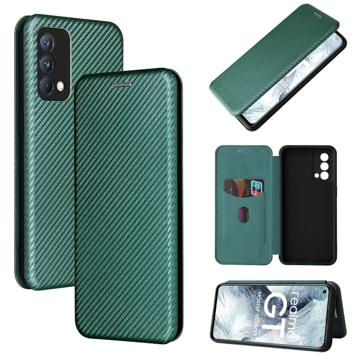 Textura de fibra de carbono Flip horizontal magnético TPU + PC + Funda de cuero PU con ranura para tarjeta, For OPPO Realme GT Master, For OPPO Reno6 Z, For Motorola Edge 20 Lite, For Xiaomi Redmi 10, For Xiaomi Mix 4