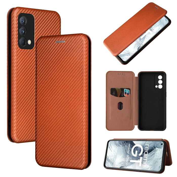 Textura de fibra de carbono Flip horizontal magnético TPU + PC + Funda de cuero PU con ranura para tarjeta, For OPPO Realme GT Master, For OPPO Reno6 Z, For Motorola Edge 20 Lite, For Xiaomi Redmi 10, For Xiaomi Mix 4
