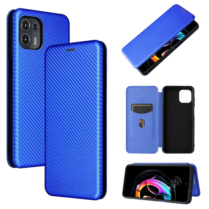 Textura de fibra de carbono Flip horizontal magnético TPU + PC + Funda de cuero PU con ranura para tarjeta, For OPPO Realme GT Master, For OPPO Reno6 Z, For Motorola Edge 20 Lite, For Xiaomi Redmi 10, For Xiaomi Mix 4