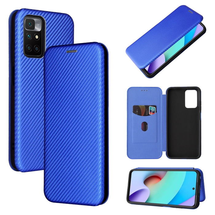 Textura de fibra de carbono Flip horizontal magnético TPU + PC + Funda de cuero PU con ranura para tarjeta, For OPPO Realme GT Master, For OPPO Reno6 Z, For Motorola Edge 20 Lite, For Xiaomi Redmi 10, For Xiaomi Mix 4