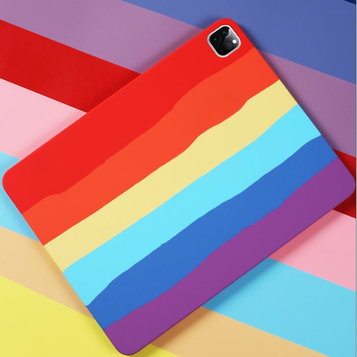 Rainbow Liquid Silicone + PC Funda protectora a prueba de golpes