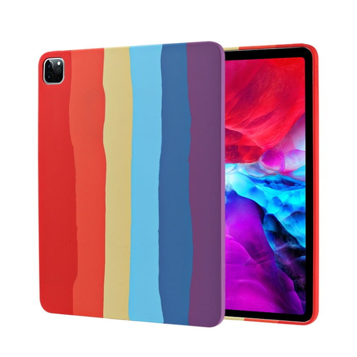 Rainbow Liquid Silicone + PC Funda protectora a prueba de golpes