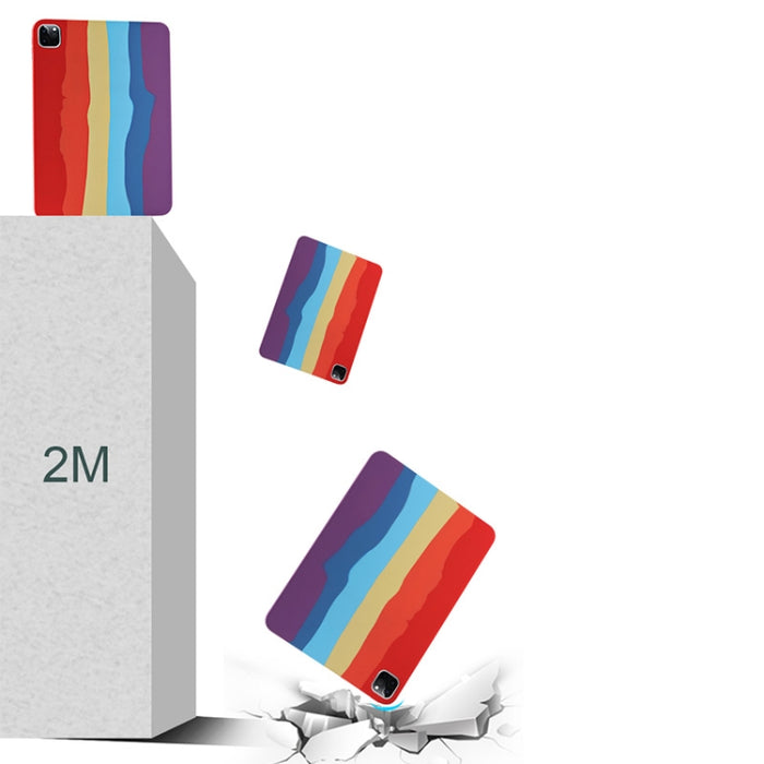 Rainbow Liquid Silicone + PC Funda protectora a prueba de golpes