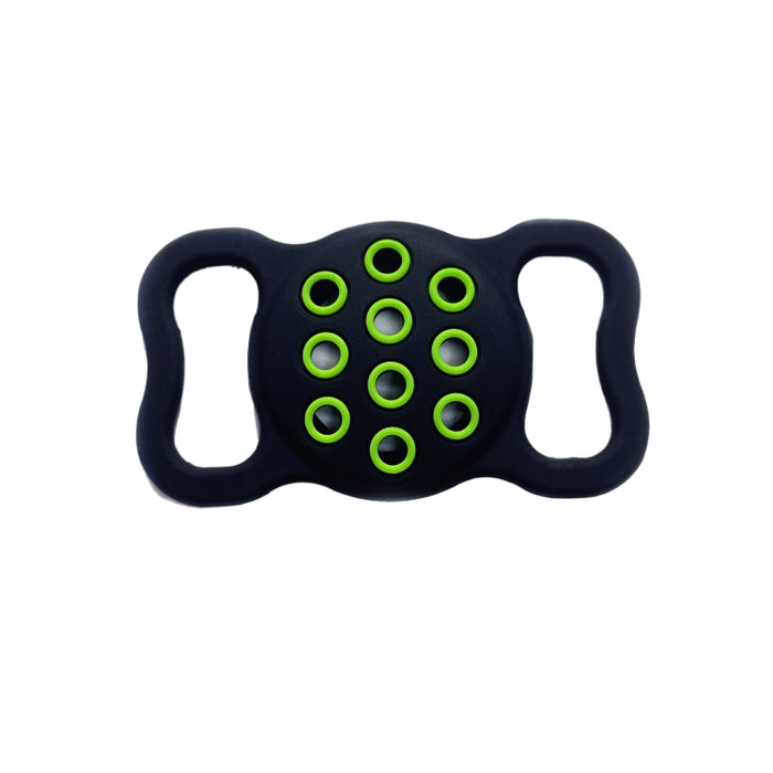 Pet Dog Cat Collar Funda protectora de silicona a prueba de golpes de dos colores