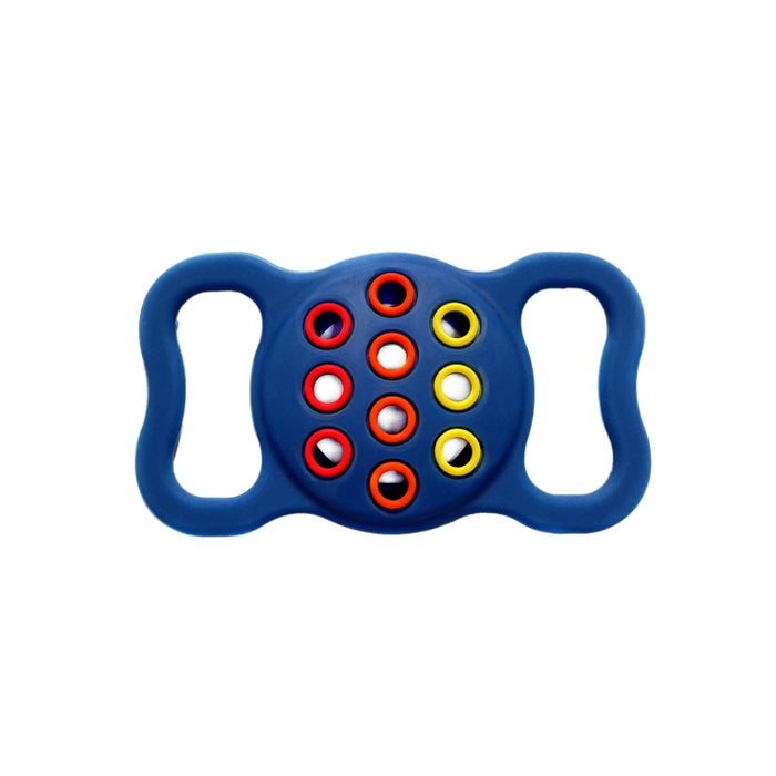 Pet Dog Cat Collar Funda protectora de silicona a prueba de golpes de dos colores