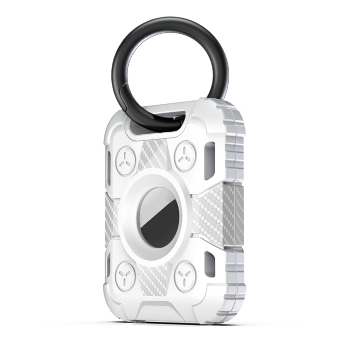 Tank Armor Funda protectora de TPU de fibra de carbono antiarañazos a prueba de golpes con anillo de llavero Loop
