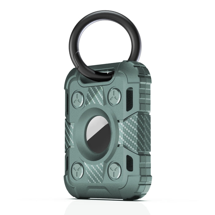 Tank Armor Funda protectora de TPU de fibra de carbono antiarañazos a prueba de golpes con anillo de llavero Loop
