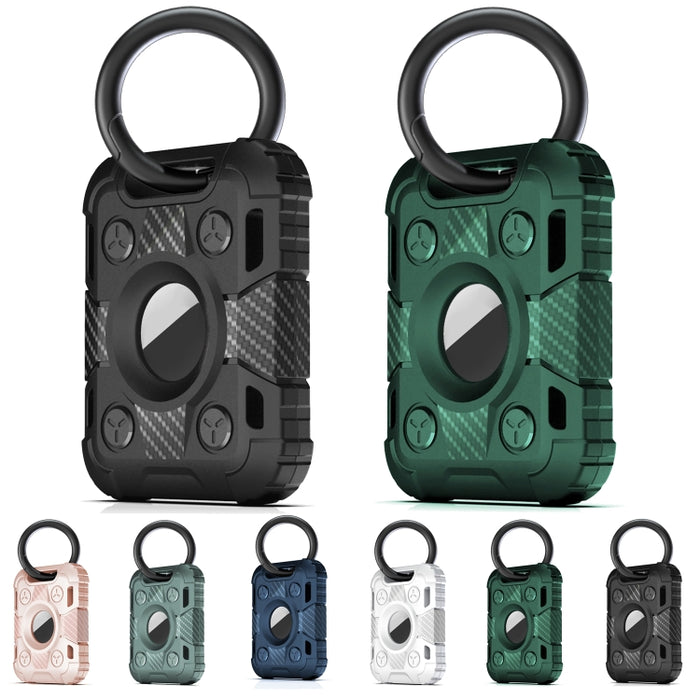 Tank Armor Funda protectora de TPU de fibra de carbono antiarañazos a prueba de golpes con anillo de llavero Loop