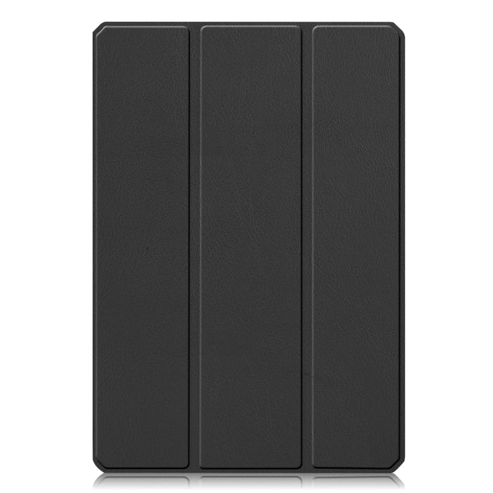 Estuche de cuero con tapa horizontal de textura Custer con soporte de tres pliegues y función de suspensión / activación, For Xiaomi Pad 5 / 5 Pro