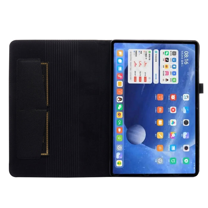 Flip horizontal TPU + funda protectora de cuero PU de tela con clip para tarjeta de presentación, For Xiaomi Pad 5 / 5 Pro