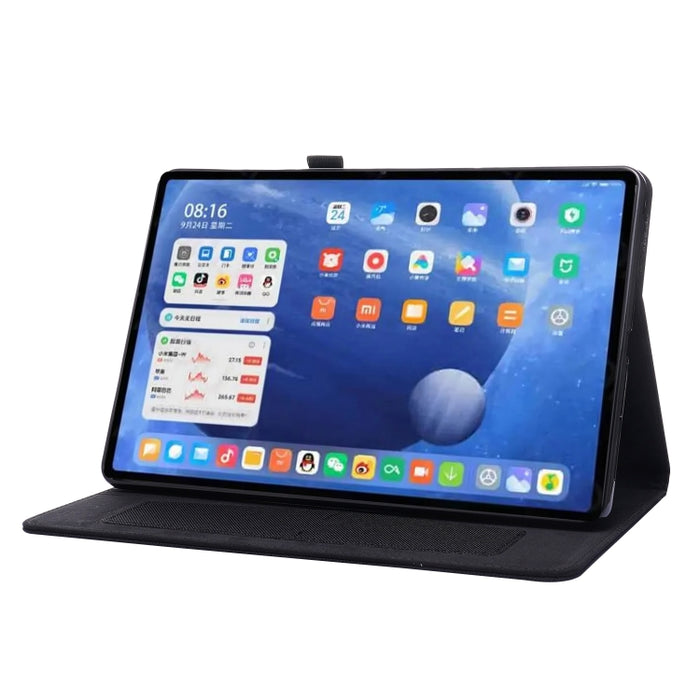 Flip horizontal TPU + funda protectora de cuero PU de tela con clip para tarjeta de presentación, For Xiaomi Pad 5 / 5 Pro