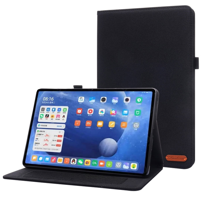 Flip horizontal TPU + funda protectora de cuero PU de tela con clip para tarjeta de presentación, For Xiaomi Pad 5 / 5 Pro