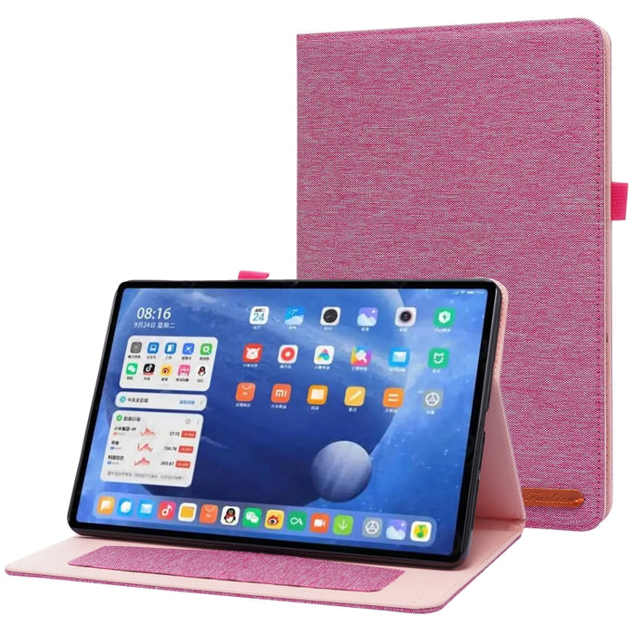 Flip horizontal TPU + funda protectora de cuero PU de tela con clip para tarjeta de presentación, For Xiaomi Pad 5 / 5 Pro