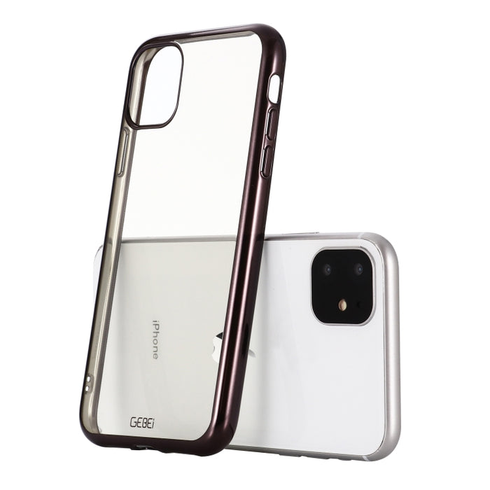 Estuche protector a prueba de golpes GEBEI Plating TPU, For iPhone 11, For iPhone 11 Pro, For iPhone 11 Pro Max