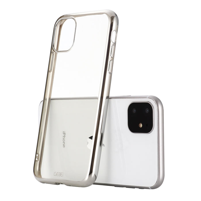 Estuche protector a prueba de golpes GEBEI Plating TPU, For iPhone 11, For iPhone 11 Pro, For iPhone 11 Pro Max
