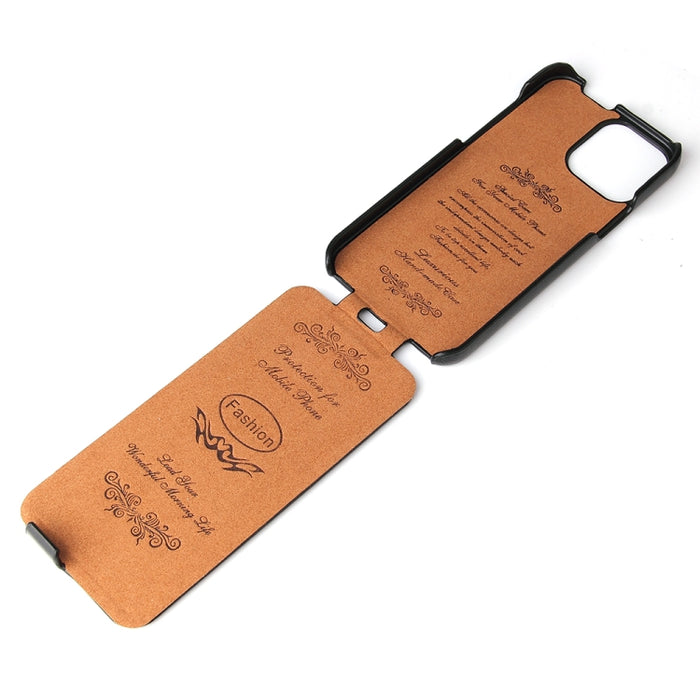 Funda de cuero PU con tapa vertical y textura de cera de aceite retro Fierre Shann