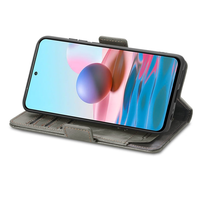 CaseNeo Business Splicing Dual Magnetic Buckle Funda de cuero de PU con tapa horizontal con soporte y ranuras para tarjetas y billetera, For Xiaomi Redmi Note 10, For Xiaomi Redmi Note 10 5G, For Xiaomi Redmi 10, For Xiaomi Redmi K40 Gaming            ...