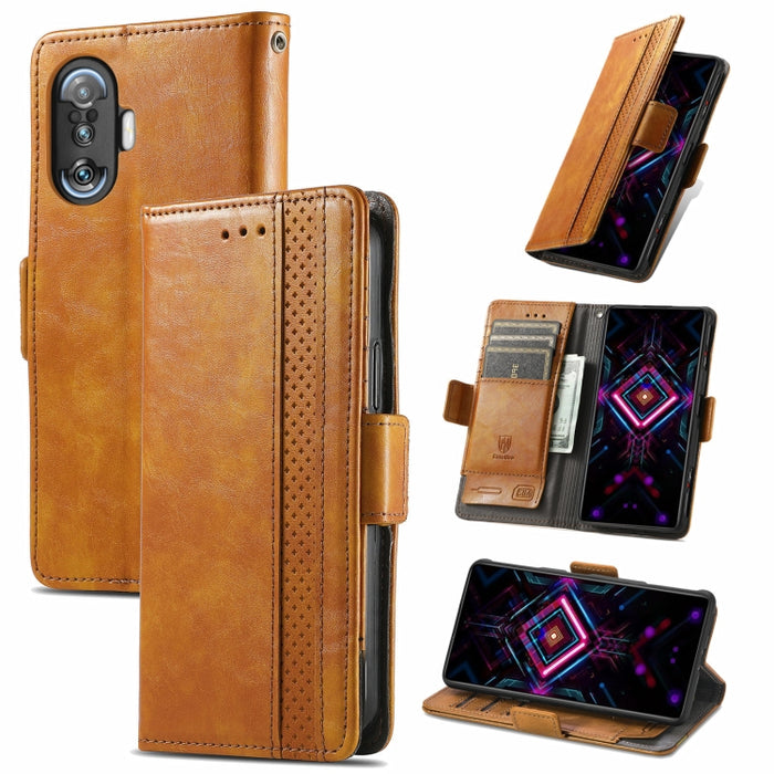 CaseNeo Business Splicing Dual Magnetic Buckle Funda de cuero de PU con tapa horizontal con soporte y ranuras para tarjetas y billetera, For Xiaomi Redmi Note 10, For Xiaomi Redmi Note 10 5G, For Xiaomi Redmi 10, For Xiaomi Redmi K40 Gaming            ...