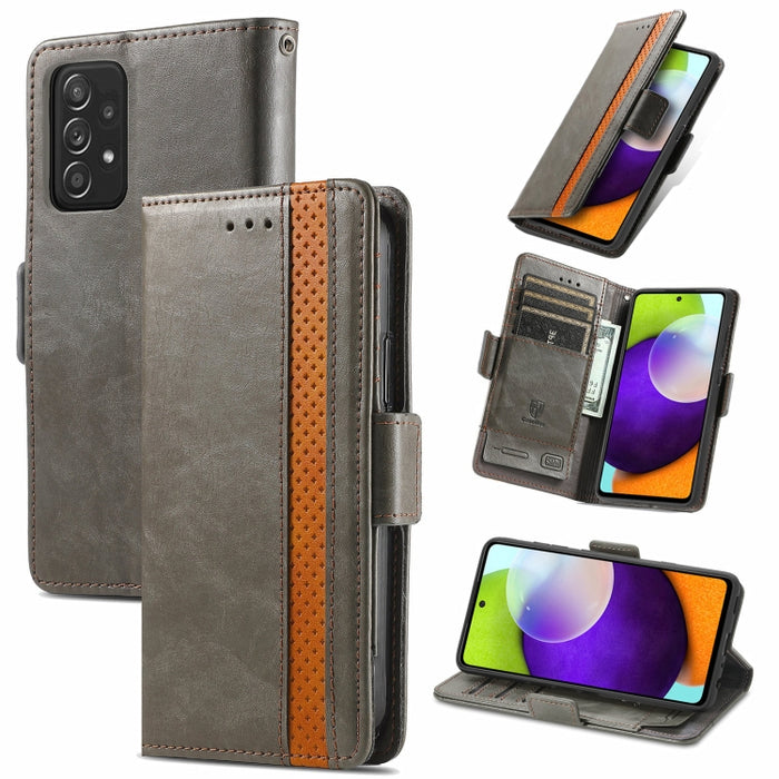 CaseNeo Business Splicing Dual Magnetic Buckle Funda de cuero de PU con tapa horizontal con soporte y ranuras para tarjetas y billetera, For Xiaomi Redmi Note 10, For Xiaomi Redmi Note 10 5G, For Xiaomi Redmi 10, For Xiaomi Redmi K40 Gaming            ...