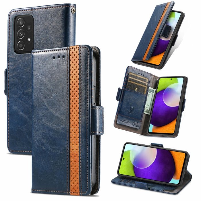 CaseNeo Business Splicing Dual Magnetic Buckle Funda de cuero de PU con tapa horizontal con soporte y ranuras para tarjetas y billetera, For Xiaomi Redmi Note 10, For Xiaomi Redmi Note 10 5G, For Xiaomi Redmi 10, For Xiaomi Redmi K40 Gaming            ...