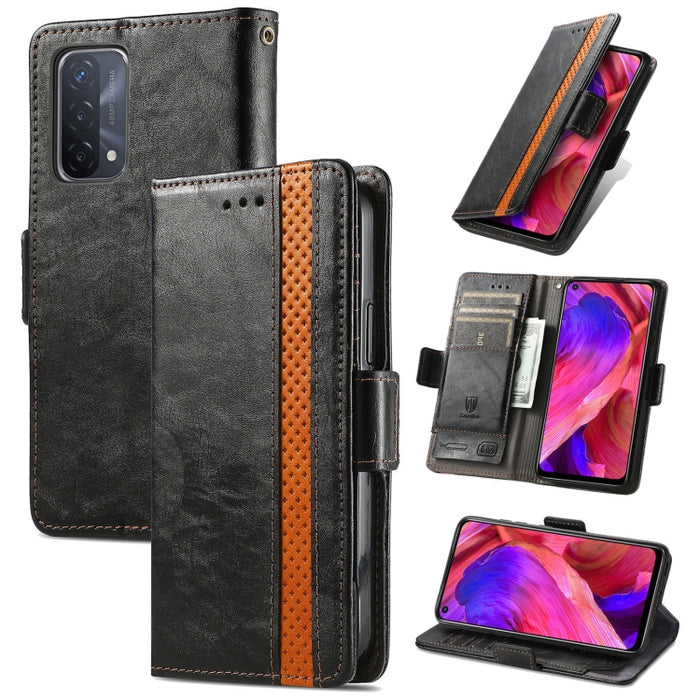 CaseNeo Business Splicing Dual Magnetic Buckle Funda de cuero de PU con tapa horizontal con soporte y ranuras para tarjetas y billetera, For Xiaomi Redmi Note 10, For Xiaomi Redmi Note 10 5G, For Xiaomi Redmi 10, For Xiaomi Redmi K40 Gaming            ...