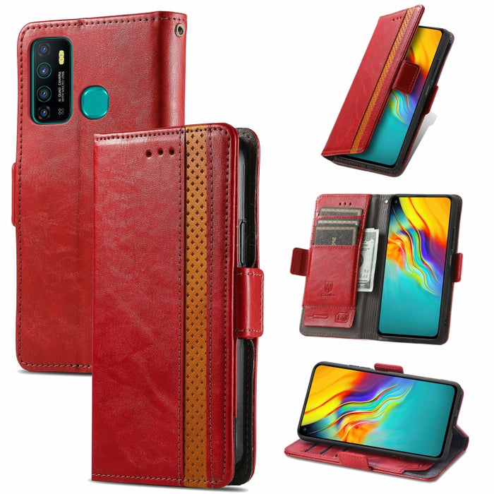 CaseNeo Business Splicing Dual Magnetic Buckle Funda de cuero de PU con tapa horizontal con soporte y ranuras para tarjetas y billetera, For Xiaomi Redmi Note 10, For Xiaomi Redmi Note 10 5G, For Xiaomi Redmi 10, For Xiaomi Redmi K40 Gaming            ...