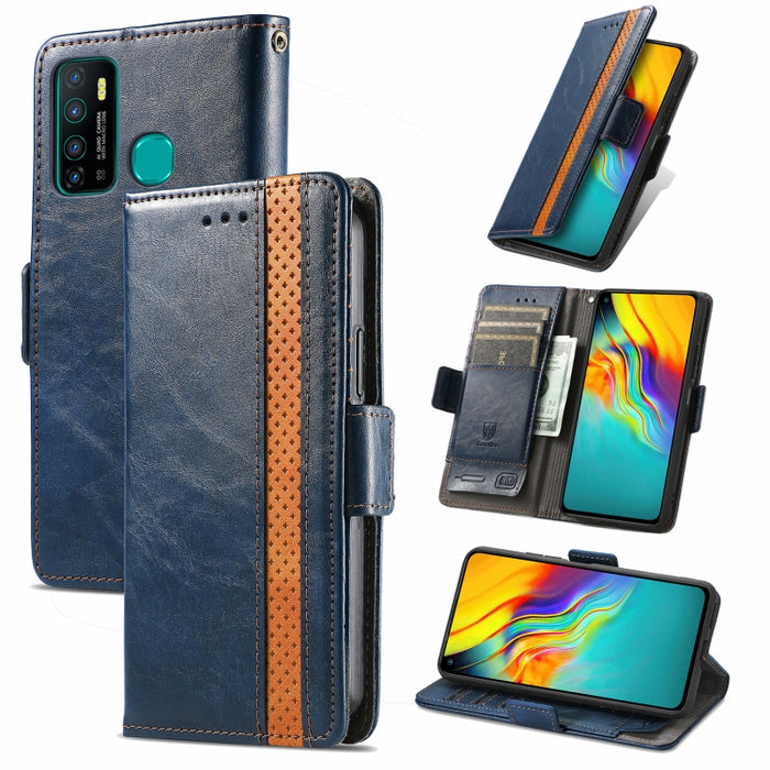 CaseNeo Business Splicing Dual Magnetic Buckle Funda de cuero de PU con tapa horizontal con soporte y ranuras para tarjetas y billetera, For Xiaomi Redmi Note 10, For Xiaomi Redmi Note 10 5G, For Xiaomi Redmi 10, For Xiaomi Redmi K40 Gaming            ...