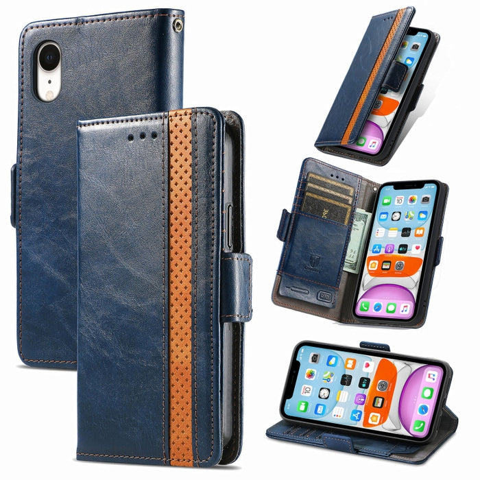 CaseNeo Business Splicing Dual Magnetic Buckle Funda de cuero de PU con tapa horizontal con soporte y ranuras para tarjetas y billetera, For Xiaomi Redmi Note 10, For Xiaomi Redmi Note 10 5G, For Xiaomi Redmi 10, For Xiaomi Redmi K40 Gaming            ...