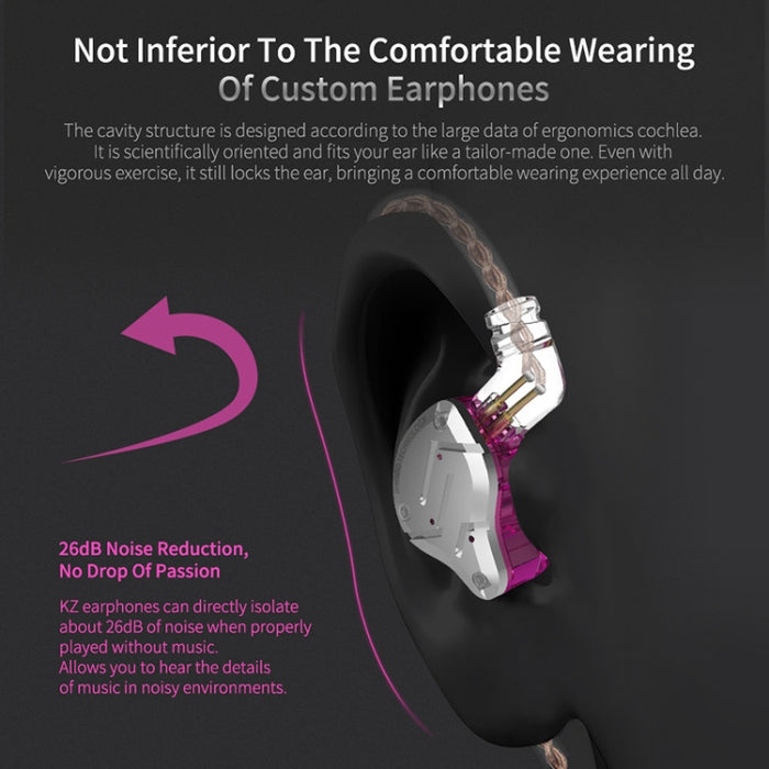 KZ ZS10 Pro Auriculares intrauditivos con cable Ring Iron Gaming de 10 unidades,