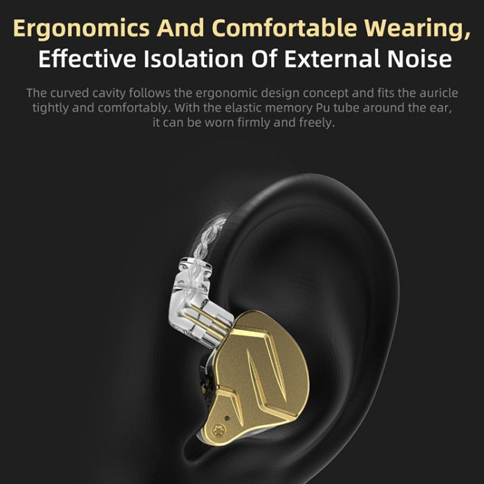 KZ ZSN Pro X Ring Iron Hybrid Drive Metal Auriculares intrauditivos con cable,