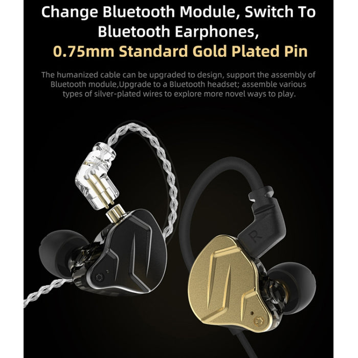 KZ ZSN Pro X Ring Iron Hybrid Drive Metal Auriculares intrauditivos con cable,