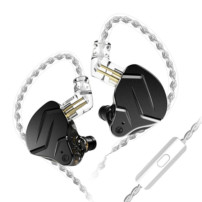 KZ ZSN Pro X Ring Iron Hybrid Drive Metal Auriculares intrauditivos con cable,