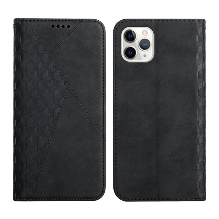 Patrón de diamante Empalme Piel Sensación Magnética Funda de cuero con tapa horizontal con ranuras para tarjetas y soporte y billetera