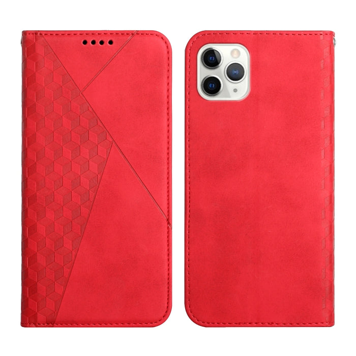 Patrón de diamante Empalme Piel Sensación Magnética Funda de cuero con tapa horizontal con ranuras para tarjetas y soporte y billetera