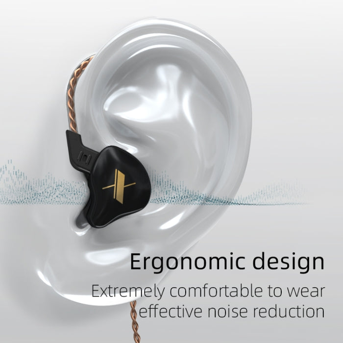 KZ EDX Dynamic Monitor HiFi Auriculares intrauditivos con cable