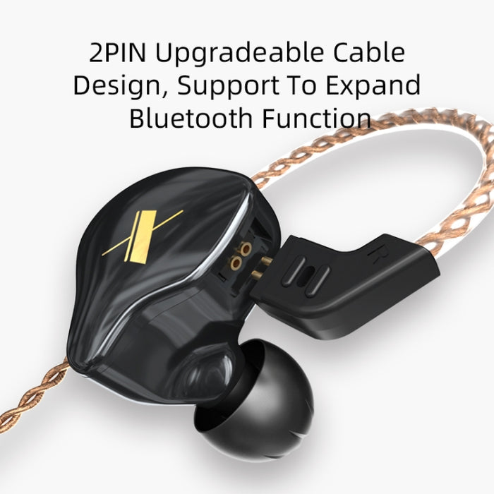 KZ EDX Dynamic Monitor HiFi Auriculares intrauditivos con cable