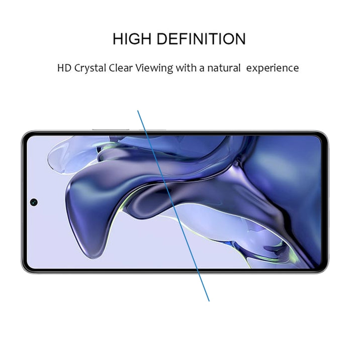 Película de vidrio templado de pantalla completa con pegamento completo, For Xiaomi Mi 11T / 11T Pro (1 PC), For OPPO Realme 6i India (1 PC), For Samsung Galaxy M22 (1 PC), For Motorola Moto E20 (1 PC)