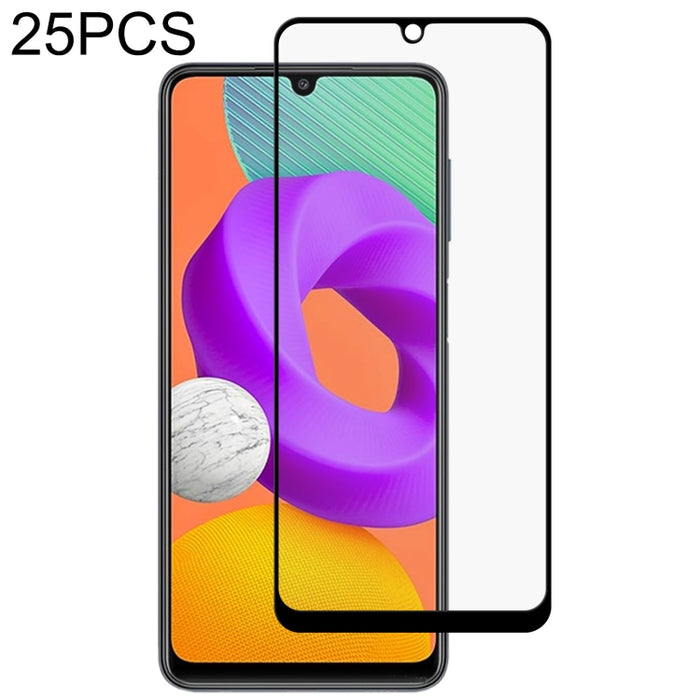 Película de vidrio templado de pantalla completa con pegamento completo de 25 piezas, For Xiaomi Mi 11T / 11T Pro (25 PCS), For OPPO Realme 6i India (25 PCS), For Samsung Galaxy M22 (25 PCS), For Motorola Moto E20 (25 PCS)