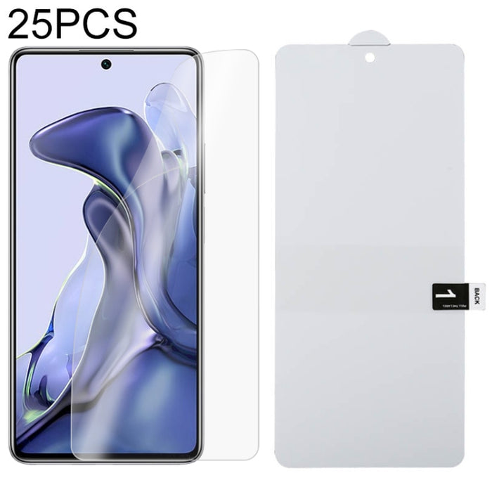 25 PCS Protector de pantalla completa Película de hidrogel a prueba de explosiones, For Samsung Galaxy M22 (25 PCS), For Xiaomi Mi 11T / 11T Pro (25 PCS)