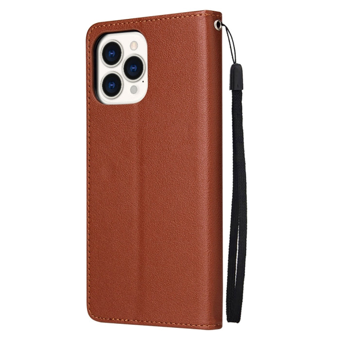 Estuche multifuncional de cuero con tapa horizontal, con tres ranuras para tarjetas y soporte, billetera con doble cremallera, marco de fotos y cordón