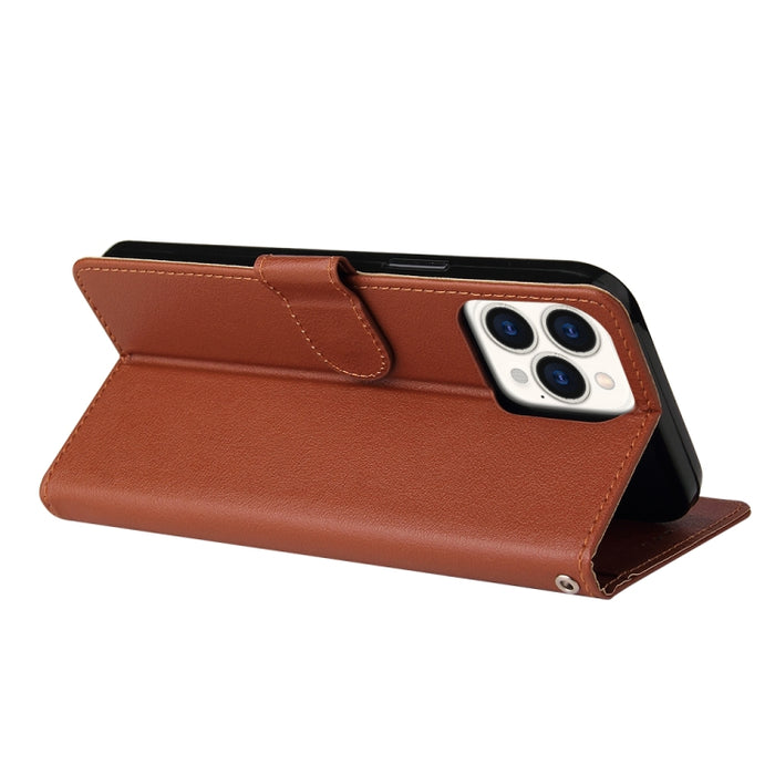 Estuche multifuncional de cuero con tapa horizontal, con tres ranuras para tarjetas y soporte, billetera con doble cremallera, marco de fotos y cordón