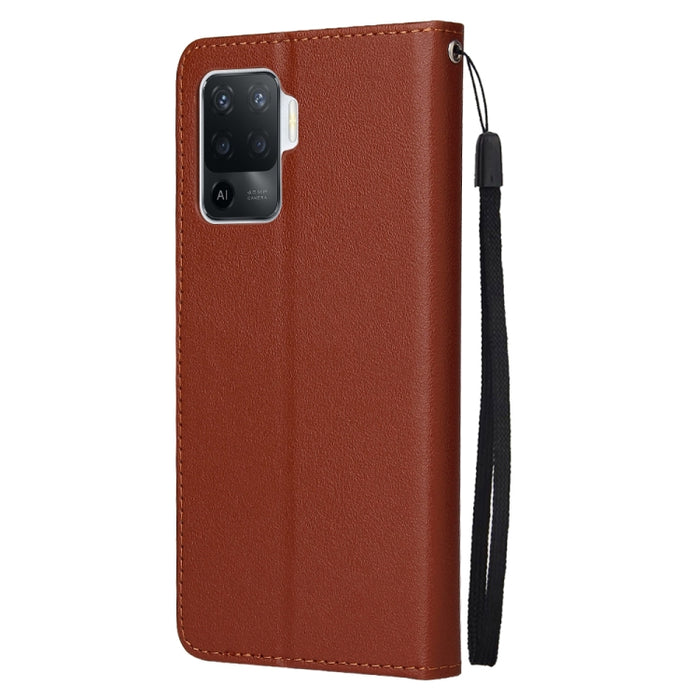 Estuche multifuncional de cuero con tapa horizontal, con tres ranuras para tarjetas y soporte, billetera con doble cremallera, marco de fotos y cordón, For OPPO A94 4G, For OPPO Realme 8 / 8 Pro 4G, For Xiaomi Redmi Note 10 5G
