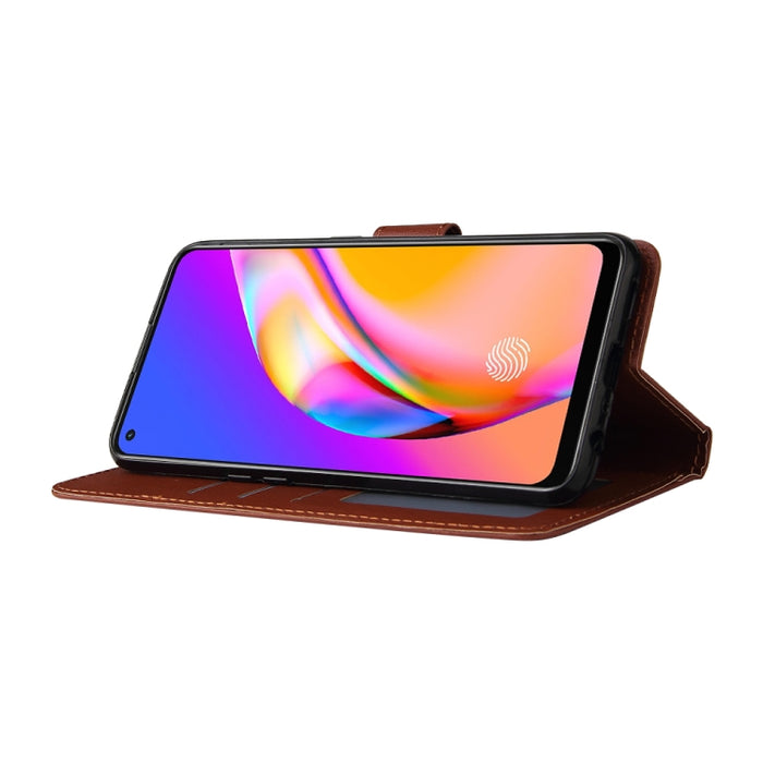 Estuche multifuncional de cuero con tapa horizontal, con tres ranuras para tarjetas y soporte, billetera con doble cremallera, marco de fotos y cordón, For OPPO A94 4G, For OPPO Realme 8 / 8 Pro 4G, For Xiaomi Redmi Note 10 5G
